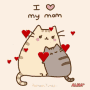 I Love My Mom Love GIF - I Love My Mom Love Cat Hungging GIFs