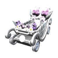 Silver Flower Kart Mario Kart Tour Sticker