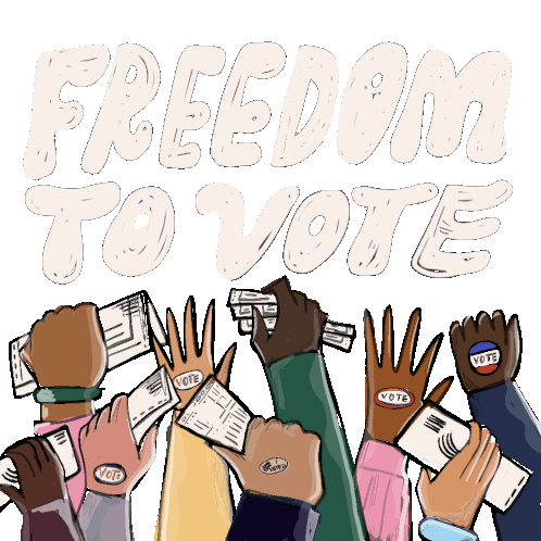 Freedom To Vote Voter Registration Sticker