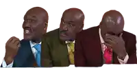 a man in a suit and tie is making a funny face