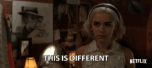 This Is Different Kiernan Shipka GIF - This Is Different Kiernan Shipka Sabrina Spellman GIFs