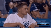 Surprised Dodgers GIF - Surprised Dodgers Munching GIFs