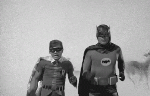 Batman Running Away GIF - Batman Running Away Robin - Discover & Share GIFs