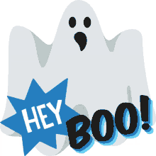 hey boo halloween party joypixels scare you im a ghost