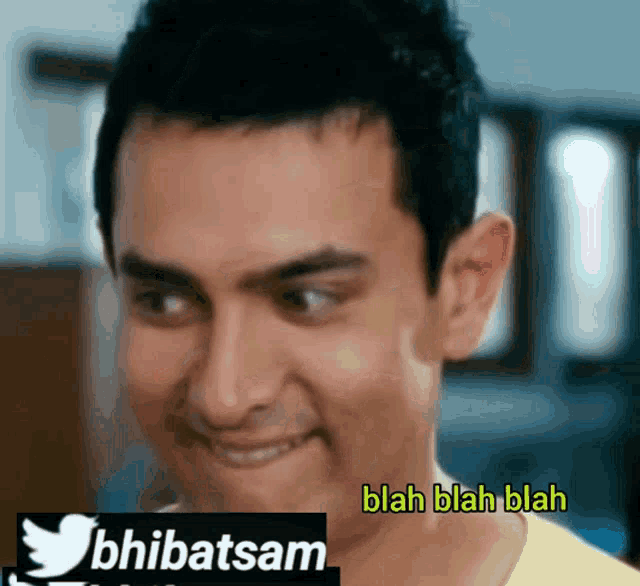 Bhibatsam Aamir Khan GIF - Bhibatsam Aamir Khan Blah Blah Blah - Discover &  Share GIFs