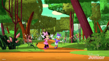 Goofing Around Minnie Mouse GIF