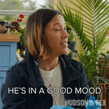 Hes In A Good Mood Sarah Truong GIF - Hes In A Good Mood Sarah Truong Hudson And Rex GIFs