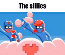 a cartoon of a man and a woman with the words " the sillies " above them