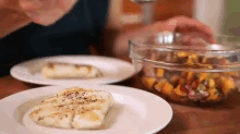 Grilled Halibut With Nectarine Salsa GIF - Grilled Halibut Nectarine GIFs