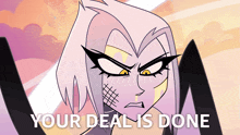 Your Deal Is Done Sir Pentious GIF - Your Deal Is Done Sir Pentious Hazbin Hotel GIFs