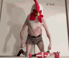 Chicken Costume Coming For You GIF - Chicken Costume Chicken Costume GIFs