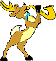 Deer Sax Sticker - Deer Sax Tail Stickers