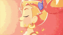 a cartoon of a girl with the words let yourself shine