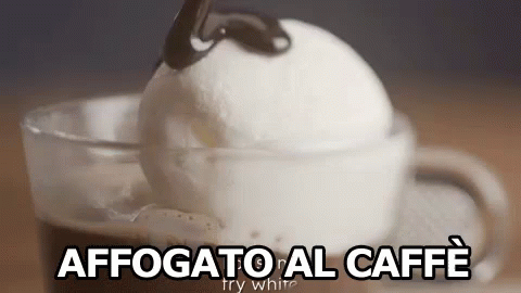 Affogato al caffè Gelato Caffè Cremoso Dolce Estate Cibo Delizia