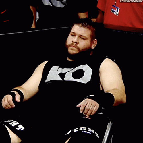 Kevin Owens Waiting GIF - Kevin Owens Waiting Sitting - Discover & Share  GIFs