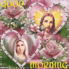 Good Morning Jesus GIF - Good Morning Jesus Mama Mary GIFs