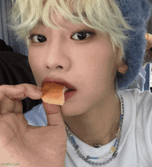 Yoel Eating Kpop Boy Bread GIF - Yoel Eating Kpop Boy Bread Bread Yoel GIFs