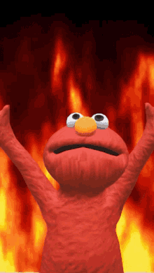Elmo Fire GIF - Elmo Fire Hell GIFs