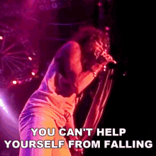 You Cant Help Yourself From Falling Steven Tyler GIF - You Cant Help Yourself From Falling Steven Tyler Aerosmith GIFs