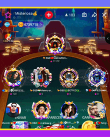 a screenshot of a video game with the name misteriosa on the top left