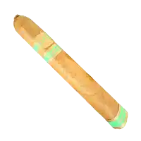 a cigar with a green stripe on it that says ' cohiba '