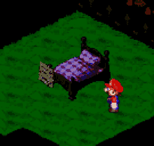 mario bed tired