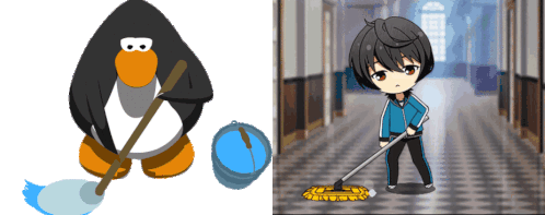 Ritsu Sakuma Penguin Sticker - Ritsu Sakuma Penguin Anime Stickers