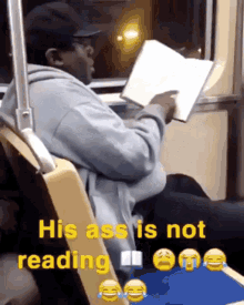 His Ass Is Not Reading 444hobi GIF