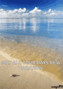 May All Your Days Be Vacation Beach GIF - May All Your Days Be Vacation Beach Ocean GIFs