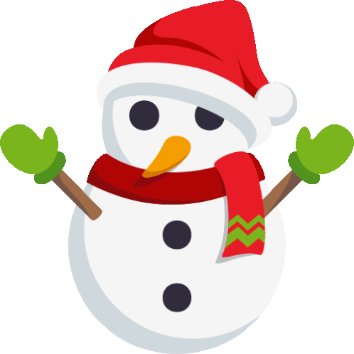 Snowman Winter Joy Sticker - Snowman Winter Joy Joypixels Stickers