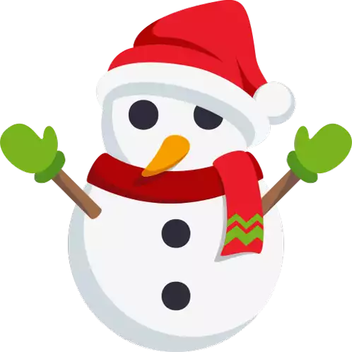 Snowman Winter Joy Sticker - Snowman Winter Joy Joypixels Stickers