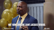 Not Now Caroline Saint Jacques Renard Terry Jeffords GIF - Not Now Caroline Saint Jacques Renard Terry Jeffords Brooklyn Nine Nine GIFs