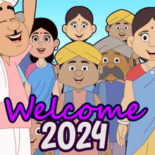 Welcome 2024 Chhota Bheem GIF - Welcome 2024 Chhota Bheem Naya Saal 2024 Ka Mubarak GIFs