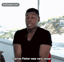 Carrie Fisher Was Very Vocal..Gif GIF - Carrie Fisher Was Very Vocal. John Boyega Hindi GIFs