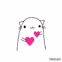 Love Hearts For You GIF - Love Hearts For You Cat Couple GIFs