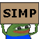 Simp Pepe The Frog Sticker