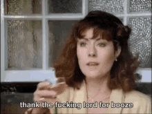 doctor who sarah jane smith booze thank lord