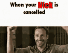 When Your Nick Is Cancelled Hahaha Very Funny Nick GIF