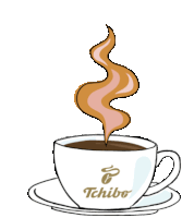 Hot Coffee Sticker - Hot Coffee Tchibo Stickers