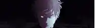 a man with horns on his head looks at the camera