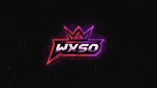 a neon sign that says wxso with a crown on top
