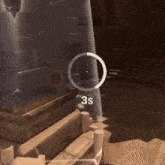 a circle with the number 3s on it in a game