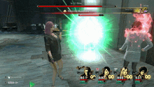 a video game is being played with a character named ellina