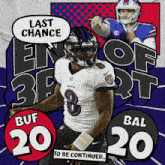 Baltimore Ravens (20) Vs. Buffalo Bills (20) Third-fourth Quarter Break GIF - Nfl National Football League Football League GIFs