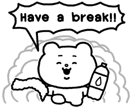 Have A Break ベタックマ Sticker - Have A Break ベタックマ Betakkuma Stickers