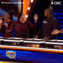 Double High Five Family Feud Canada GIF - Double High Five Family Feud Canada High Five GIFs