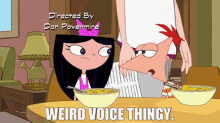 Weird Voice Thingy Phineas And Ferb GIF - Weird Voice Thingy Phineas And Ferb Voices GIFs