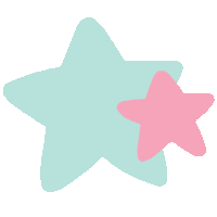 Star Blue Sticker - Star Blue Pink Stickers