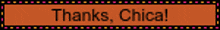 a sign that says thanks chical is surrounded by colorful lights