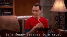 Funny Its Funny Because Its True GIF - Funny Its Funny Because Its True Big Bang Theory GIFs